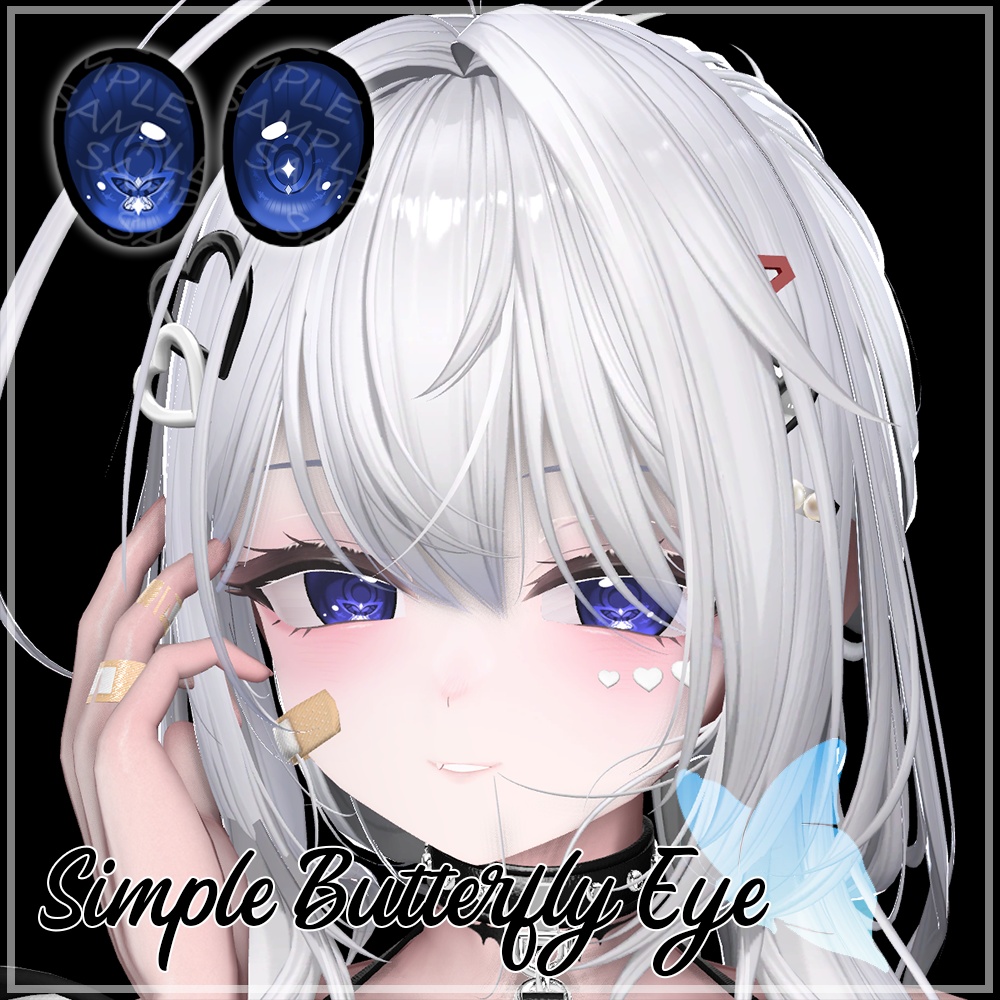 【4アバター対応】Simple & Butterfly Eye