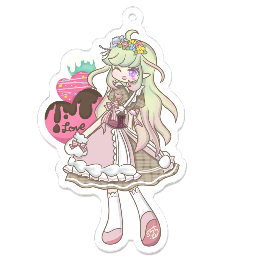 lovely chocolate シロち アクキー7cm