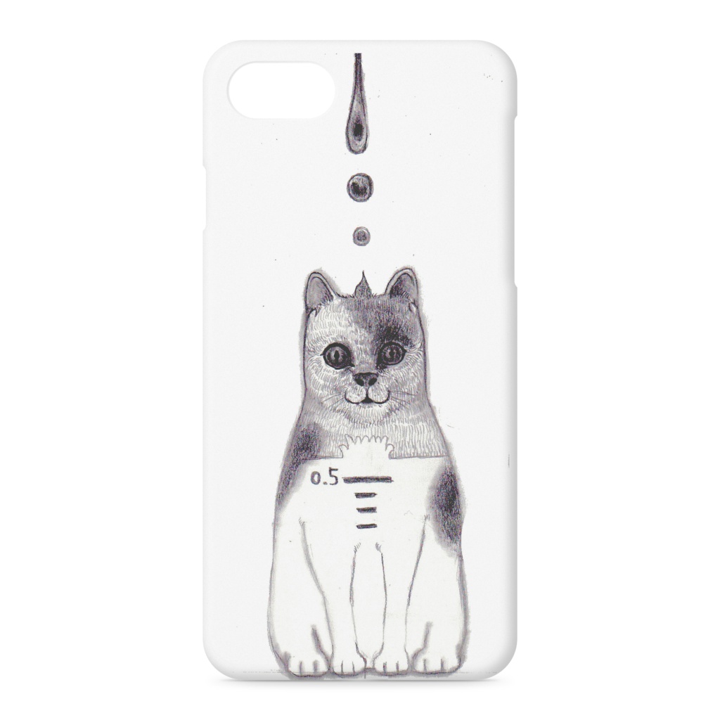 水滴ちゃぽん猫 iPhoneケース