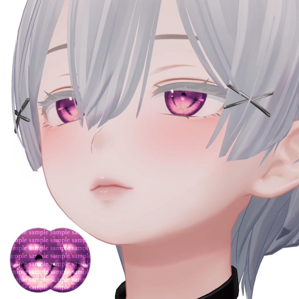 【2アバター対応】simple eye texture【36color】