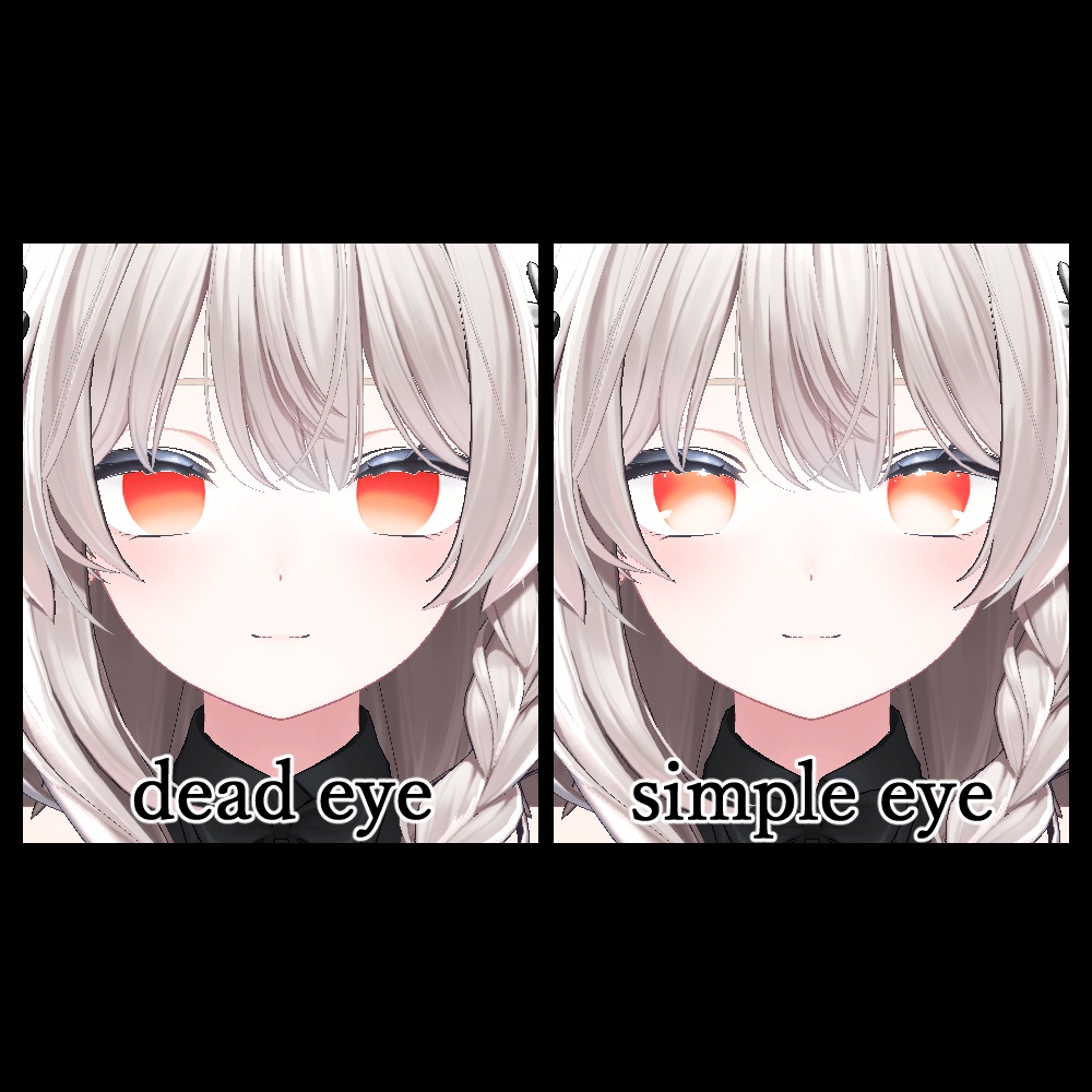 【2アバター対応】simple eye texture【36color】