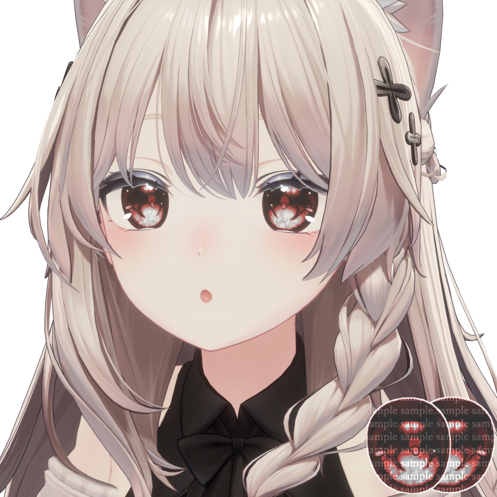 【2アバター対応】simple eye texture【36color】