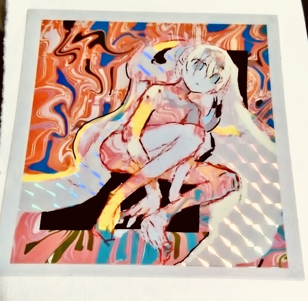 穏やかな渦のぐるぐるシール 