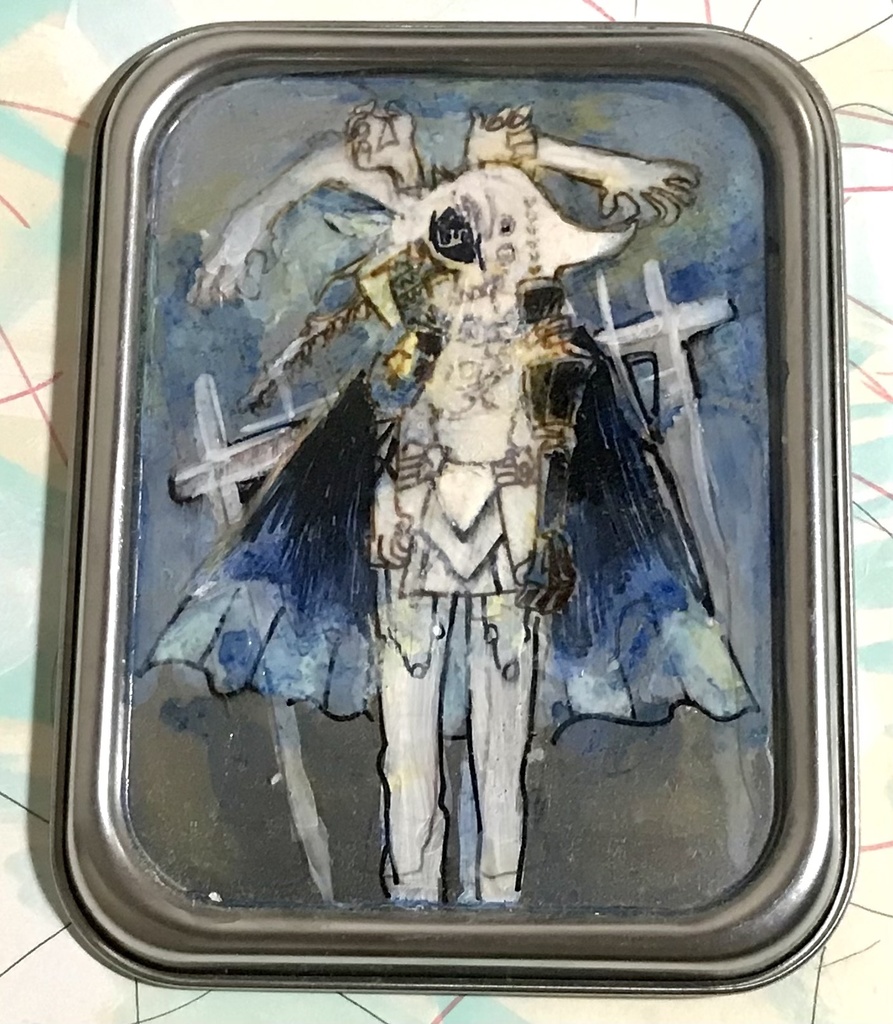 掘り出し物　絵　⑤鎧のお化け