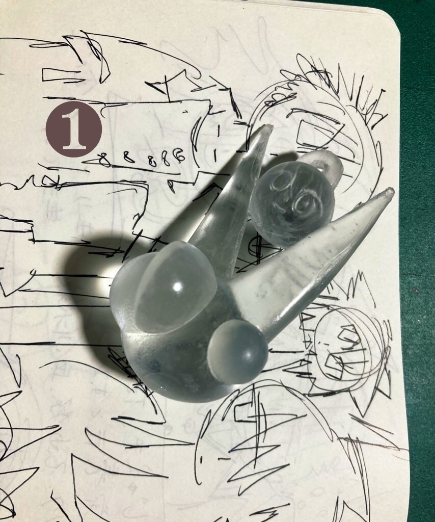 ピースホールド頭　キーホルダー