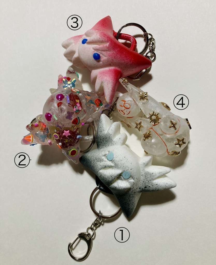 デコレーション コーニカ&ピース頭 4種