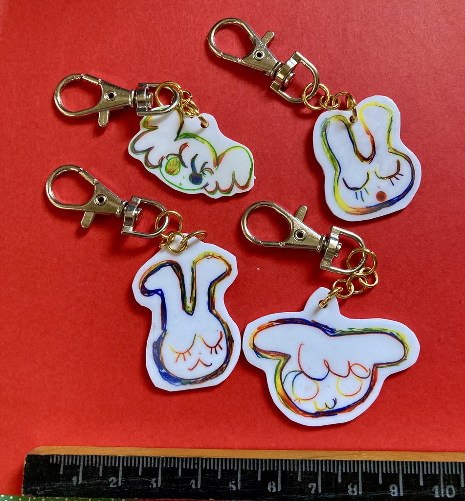 手描きプラ キーホルダー