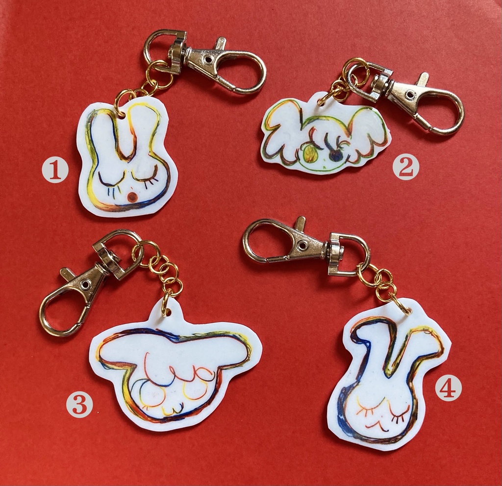 手描きプラ キーホルダー