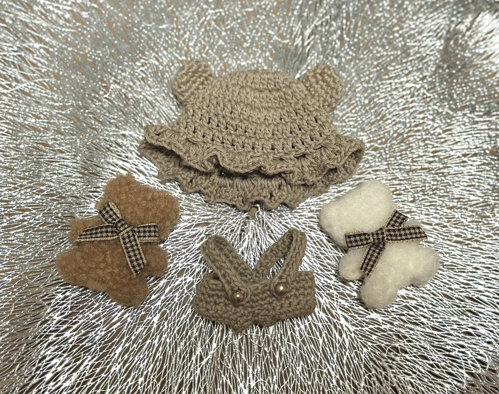 くまさんサロペットセット