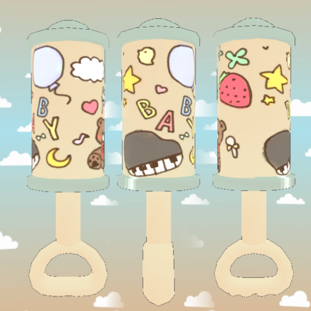 【VRChat向け】赤ちゃんのガラガラ