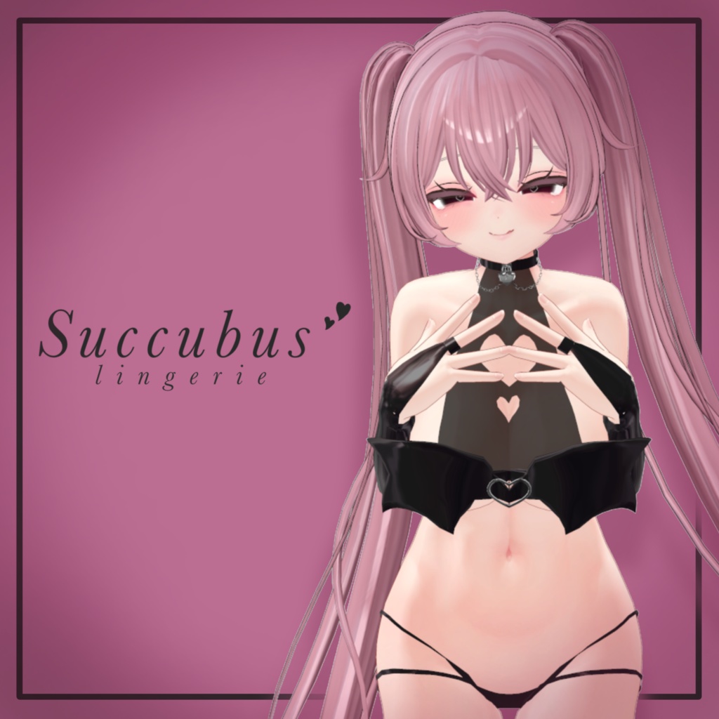 【複数アバター対応】Succubus lingerie