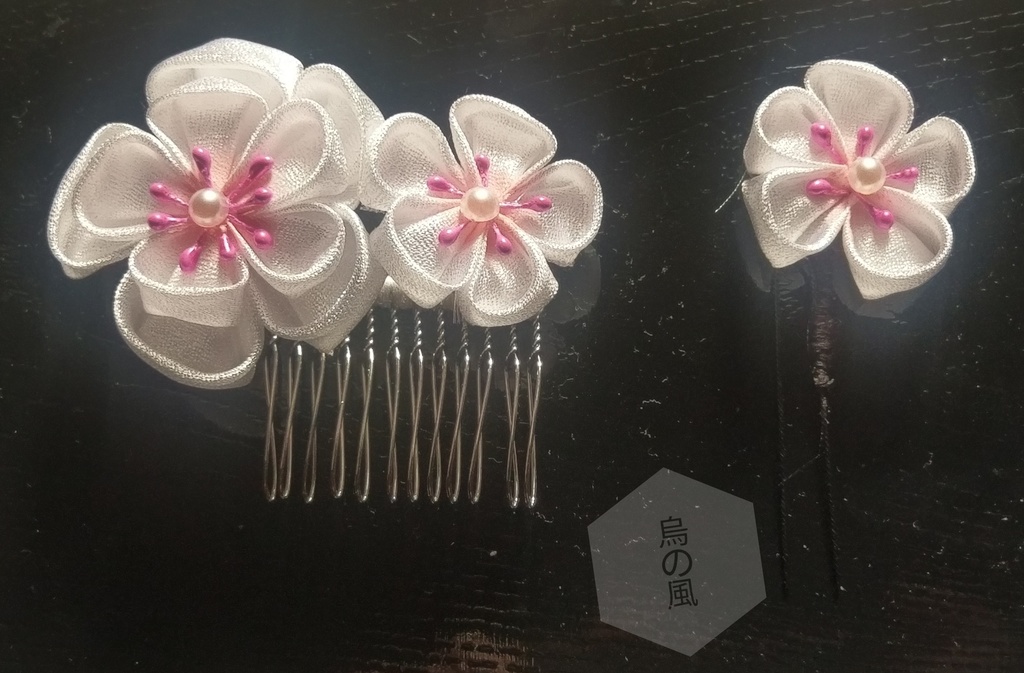 梅のつまみ細工2点セット
