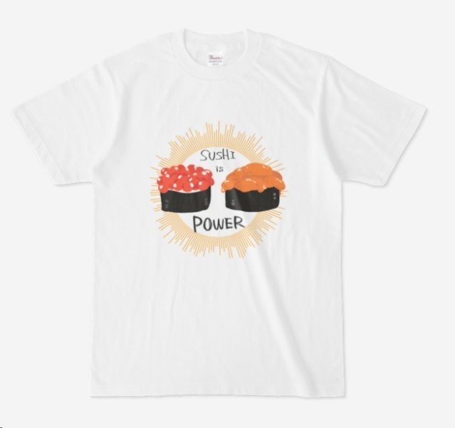 すしはちからTシャツ