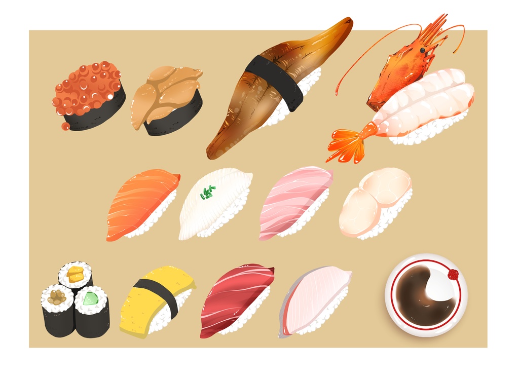 鮨アクリルバッジ