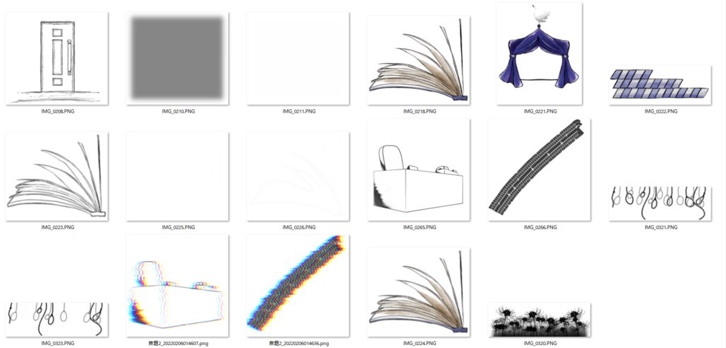ココフォリア用素材