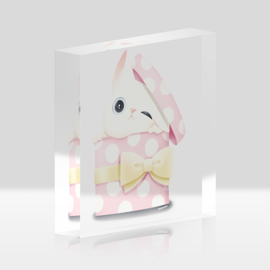 『白猫Birthday!』アクリルブロック