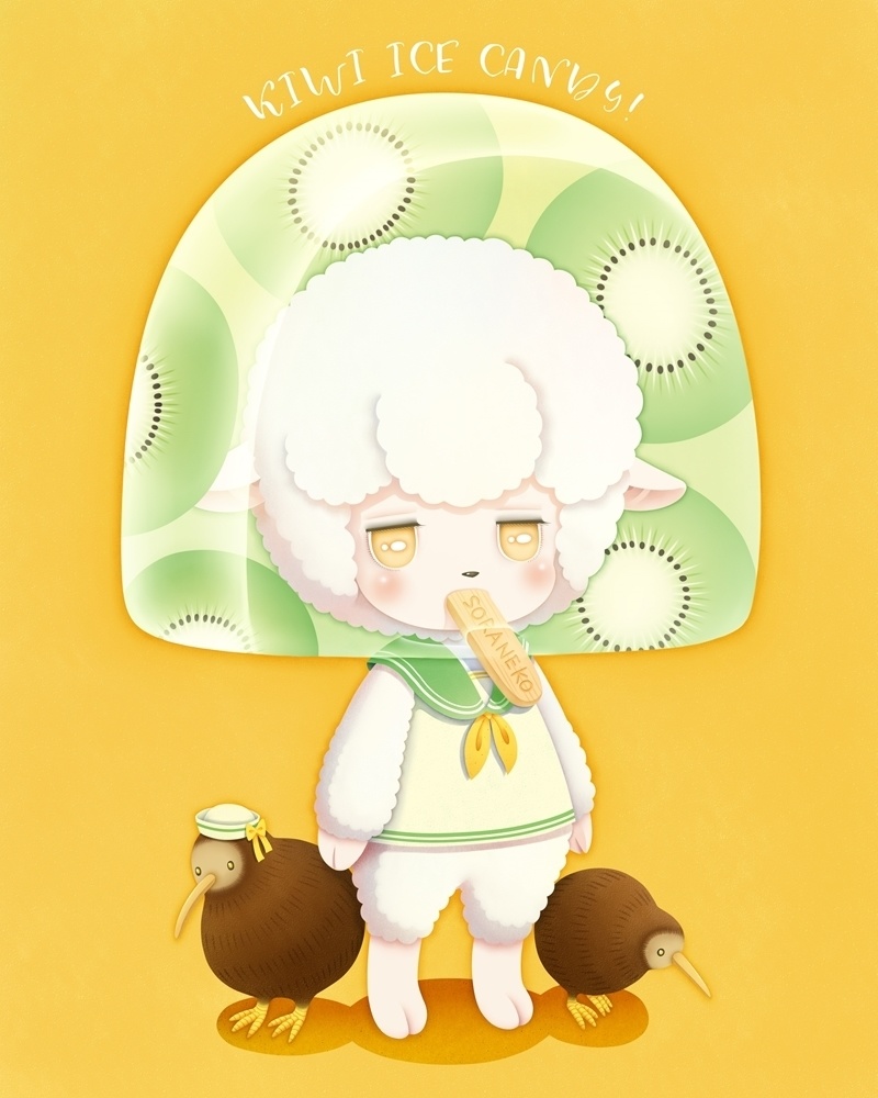KIWI ICE CANDY! デジタルアート