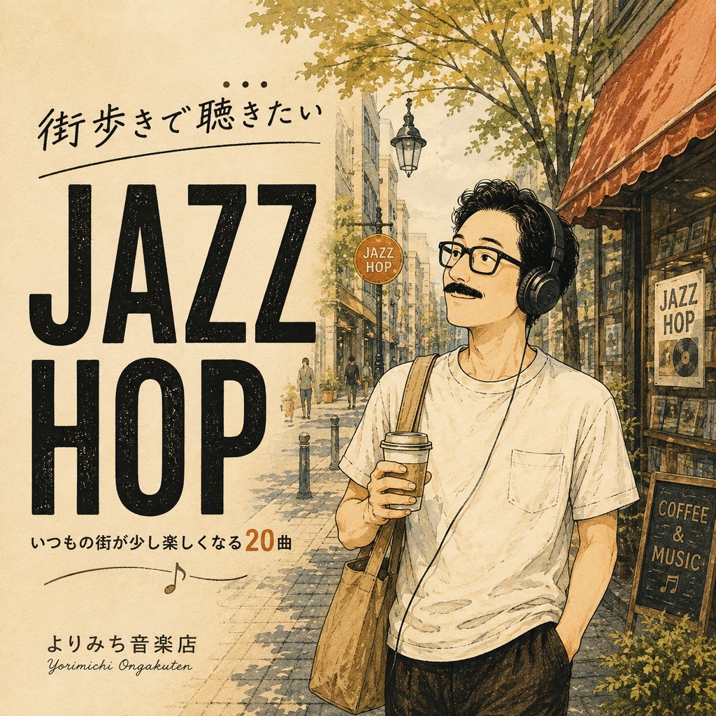 【商用利用OK】街歩きで聴きたい洋楽風Jazz Hop 20曲｜動画・SNS・店舗・ゲーム向けBGM素材【WAV】
