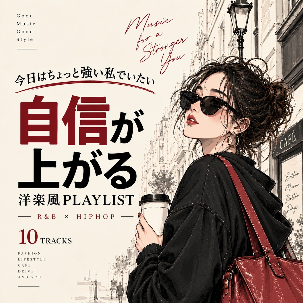 【商用利用OK】自信が上がる洋楽風R&B × HIPHOP 10曲｜女性ボーカル・動画・SNS・店舗向け音楽素材【WAV】