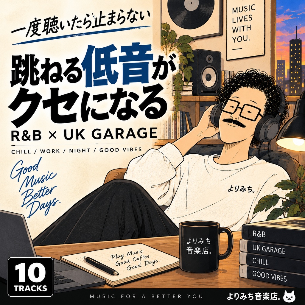 【商用利用OK｜10曲】跳ねる低音がクセになる洋楽風BGM｜R&B × UK Garage｜WAV音源