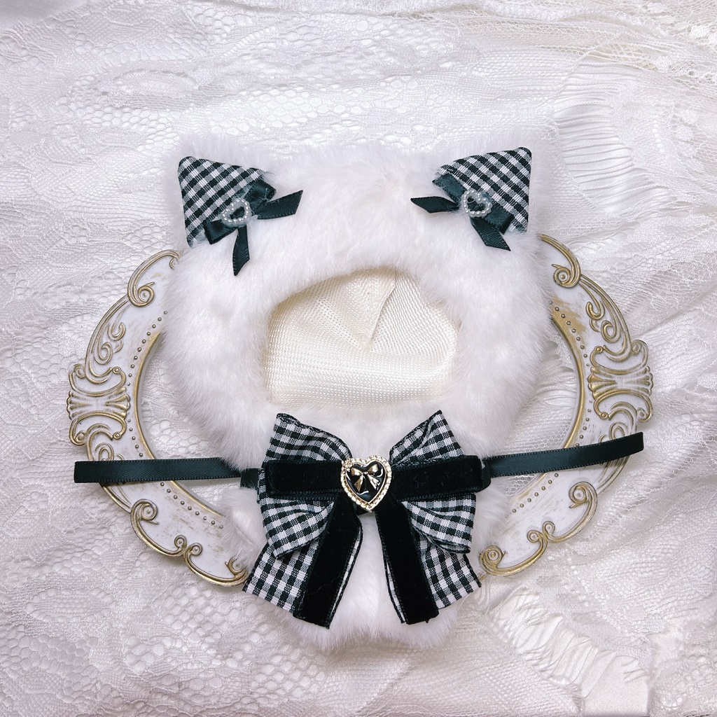 ぬい服 着ぐるみ 11cm ギンガムチェック