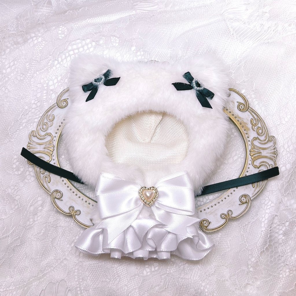 ぬい服 フリル ケープ 着ぐるみ 11cm ねこ