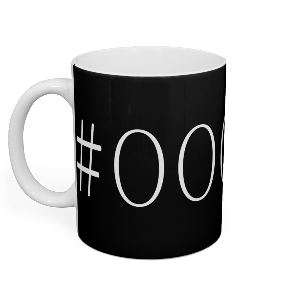 #000000 Mug
