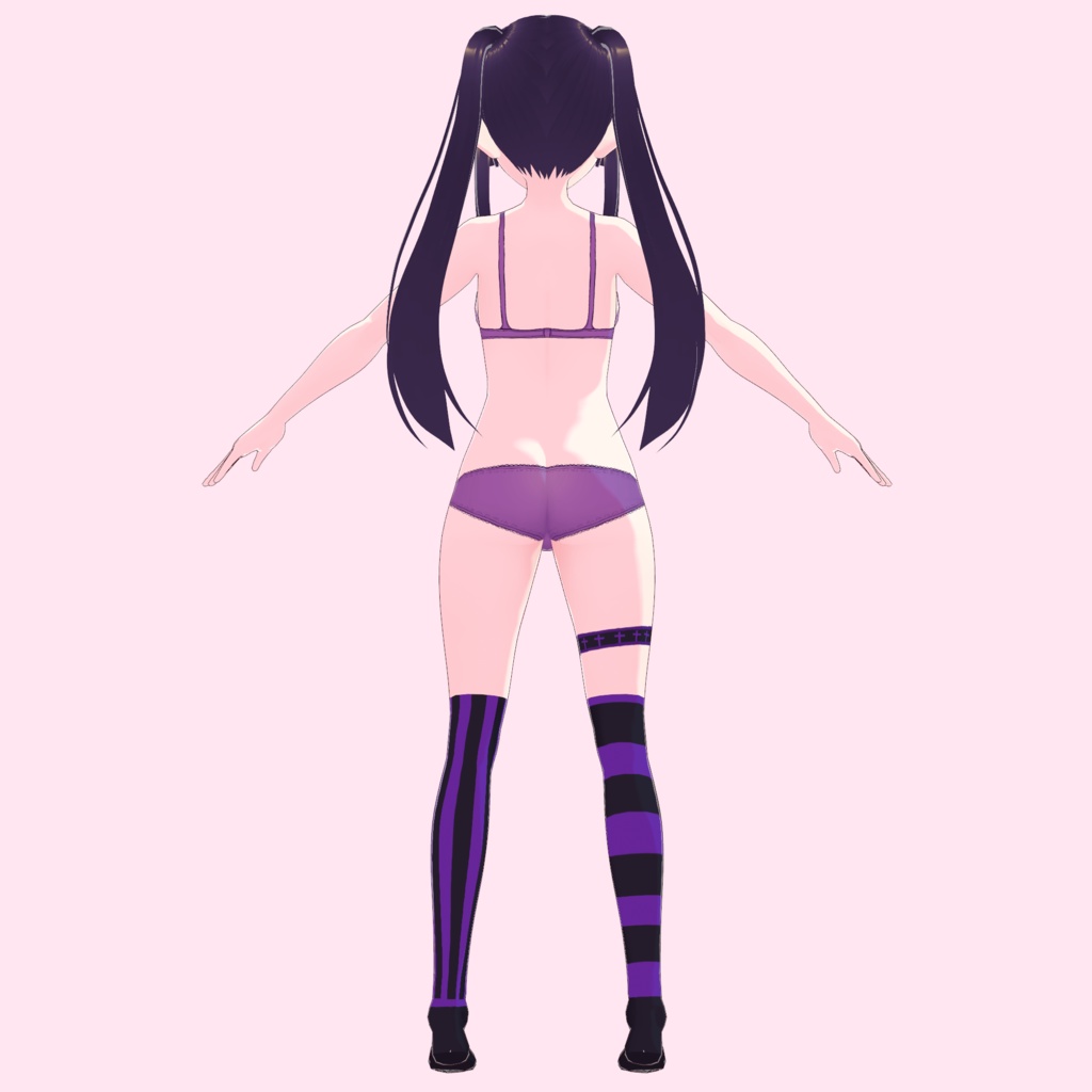 【VRoid】地雷系パーカーセット やみベアー