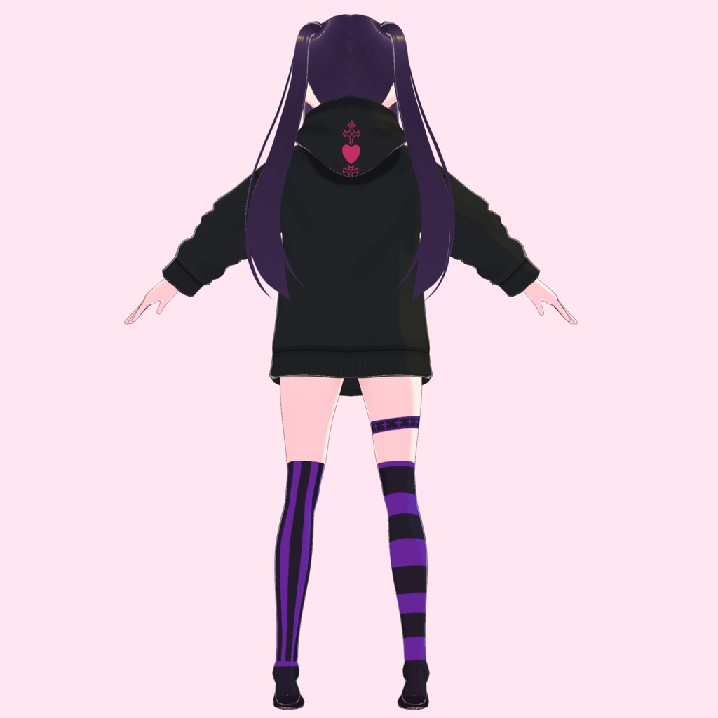 【VRoid】地雷系パーカーセット やみベアー