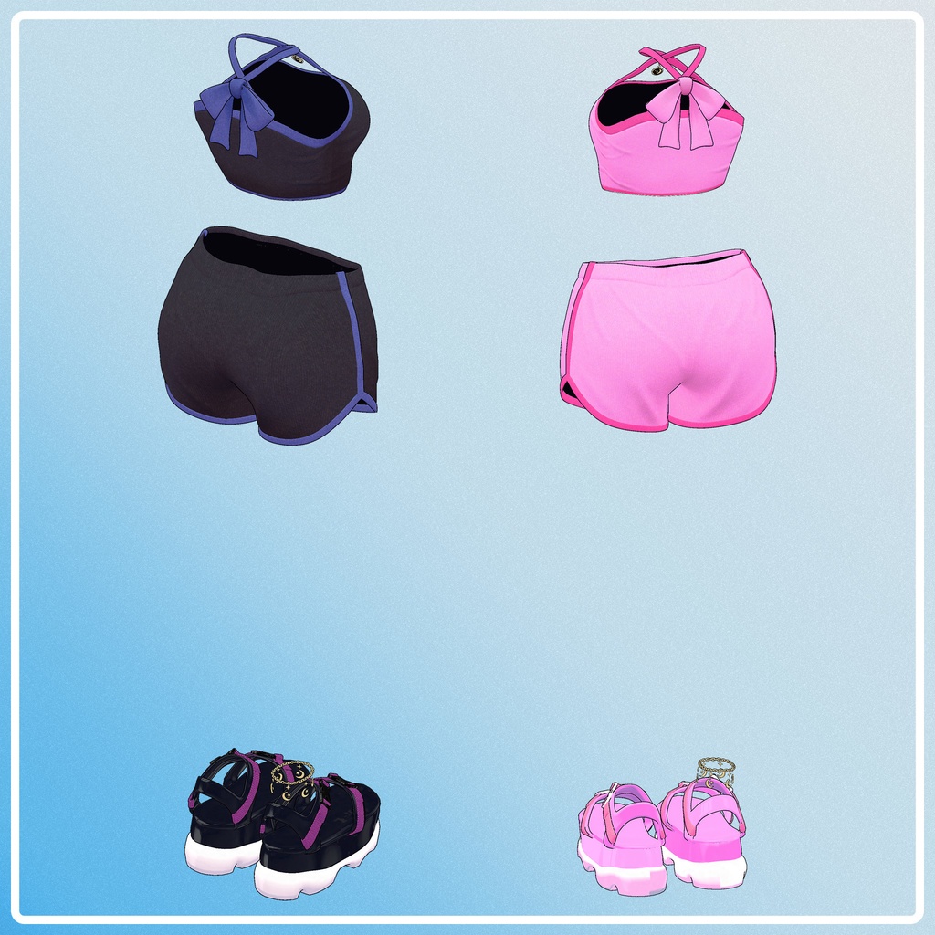 【萌-moe-対応】スイム&ドルフィンパンツセット