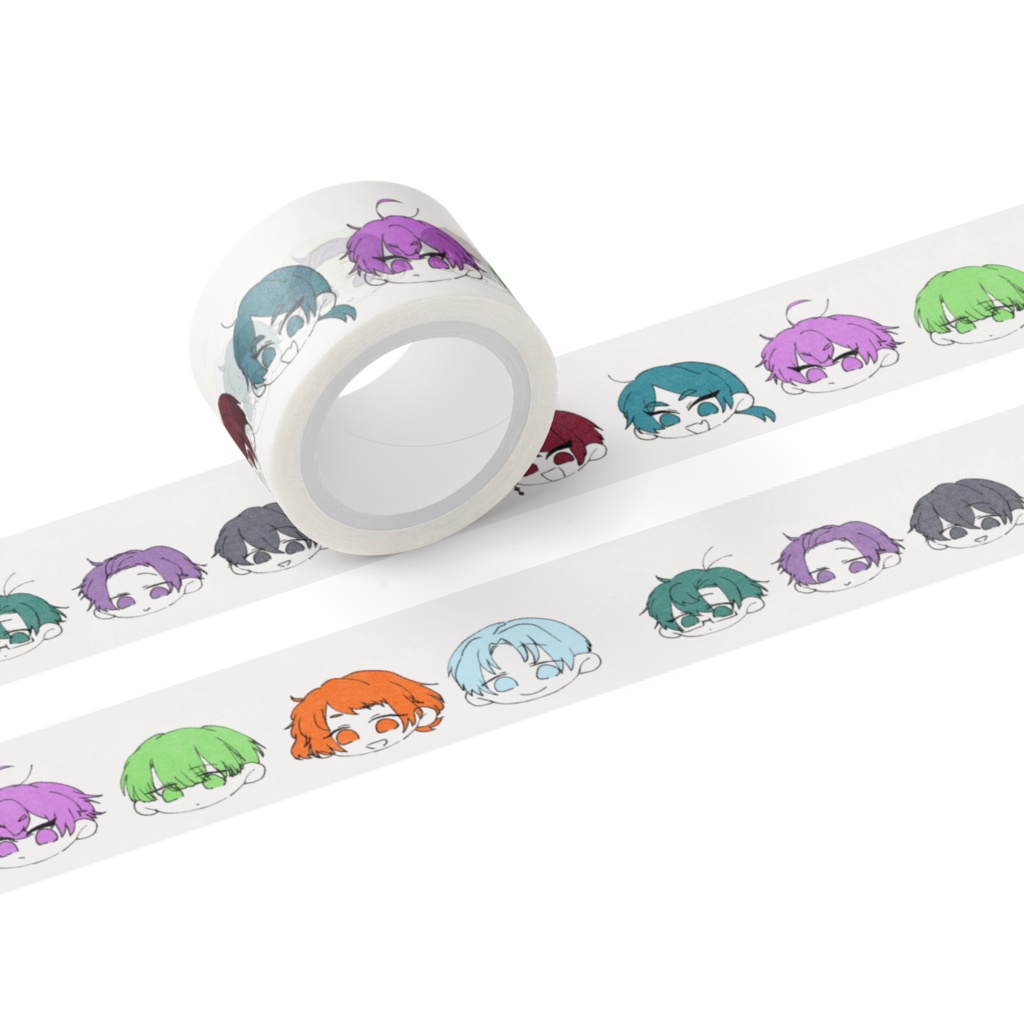 〖創作〗オリジナルキャラクターマスキングテープ〖BLUESky〗