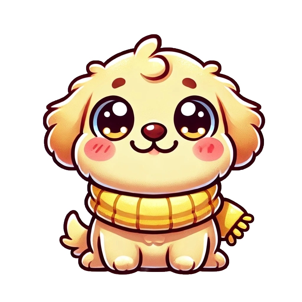 ゴールデンレトリバーだってマフラー巻いちゃうもんっ