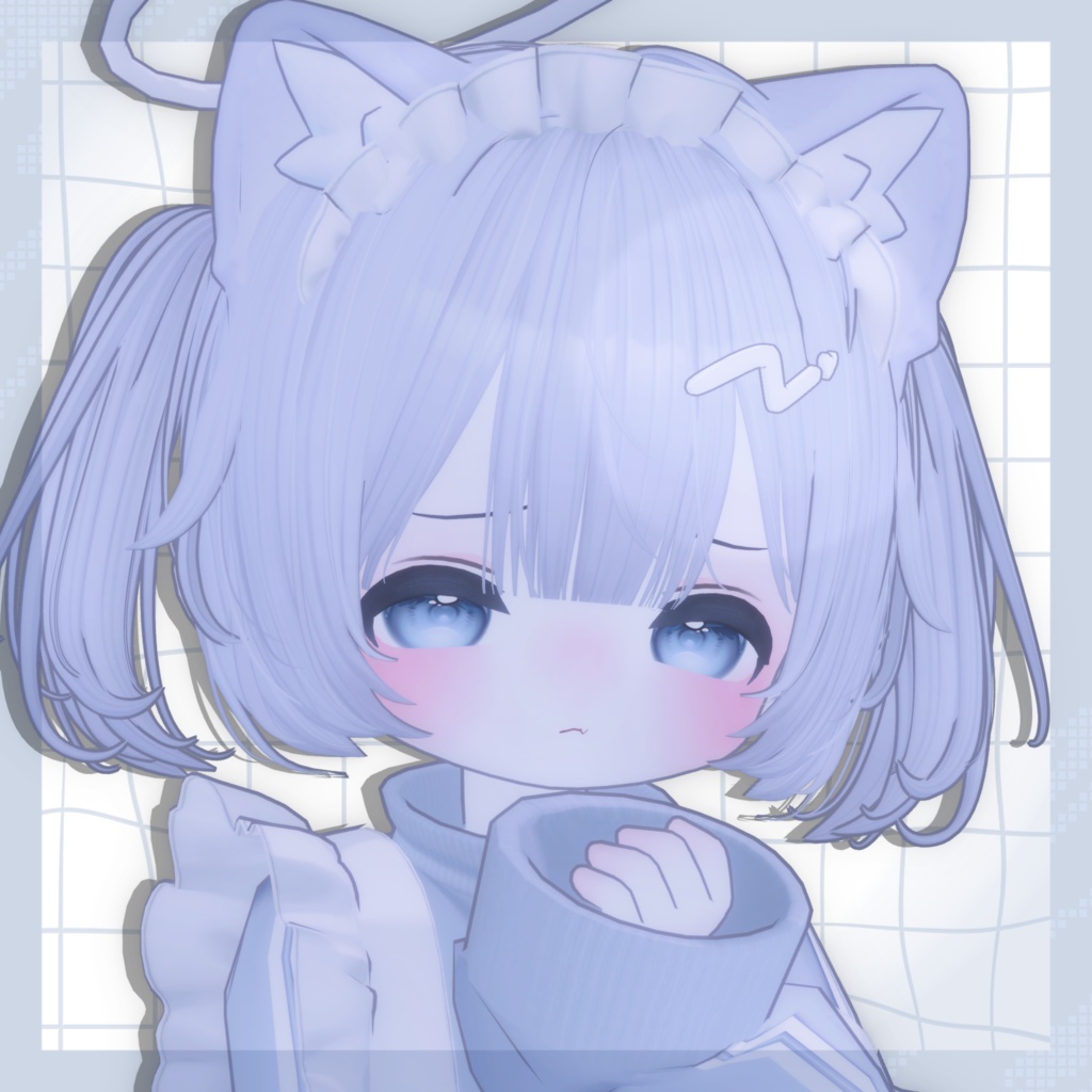 〜イラスト風 ハイライトヘアピン〜