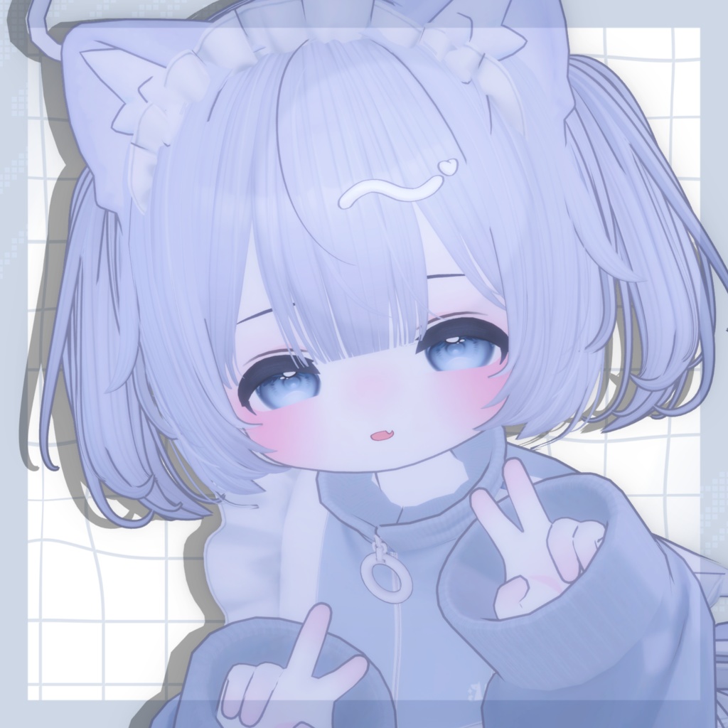 〜イラスト風 ハイライトヘアピン〜