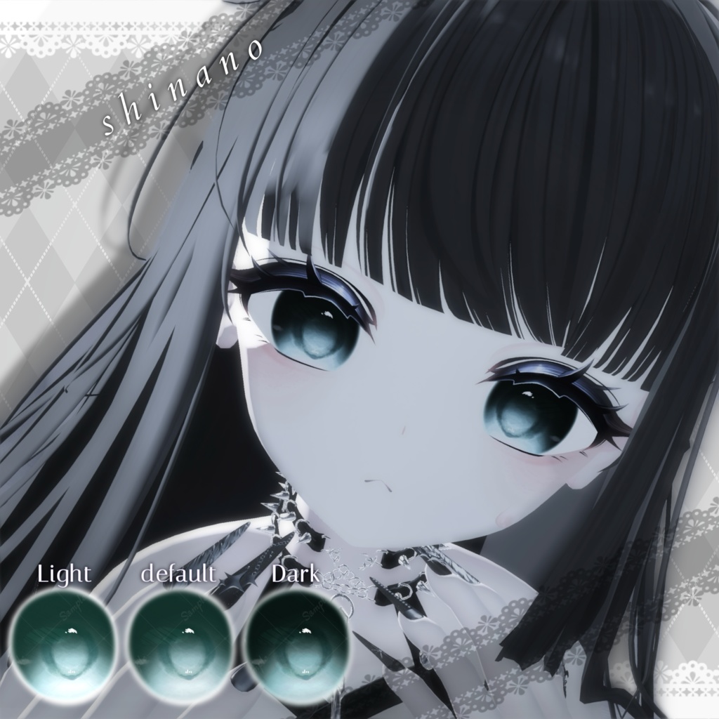 【8アバター対応】〜Midnight eye texture〜《ミルフィ・ミルティナ・ショコラ・しなの・シフォン・マヌカ・セレスティア・真冬》