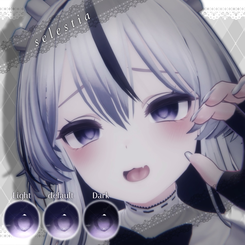 【8アバター対応】〜Midnight eye texture〜《ミルフィ・ミルティナ・ショコラ・しなの・シフォン・マヌカ・セレスティア・真冬》