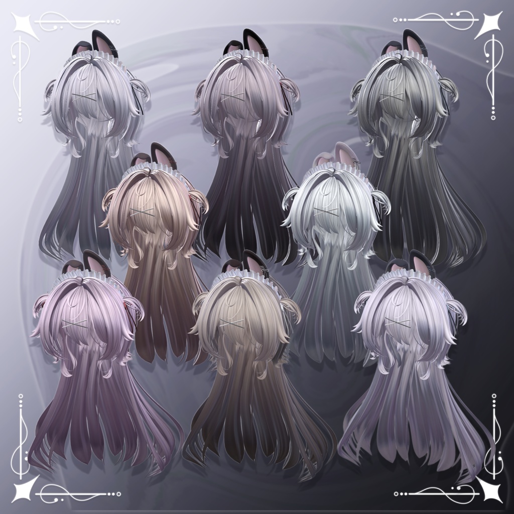 【9アバター対応】Pote Lop ヘアー