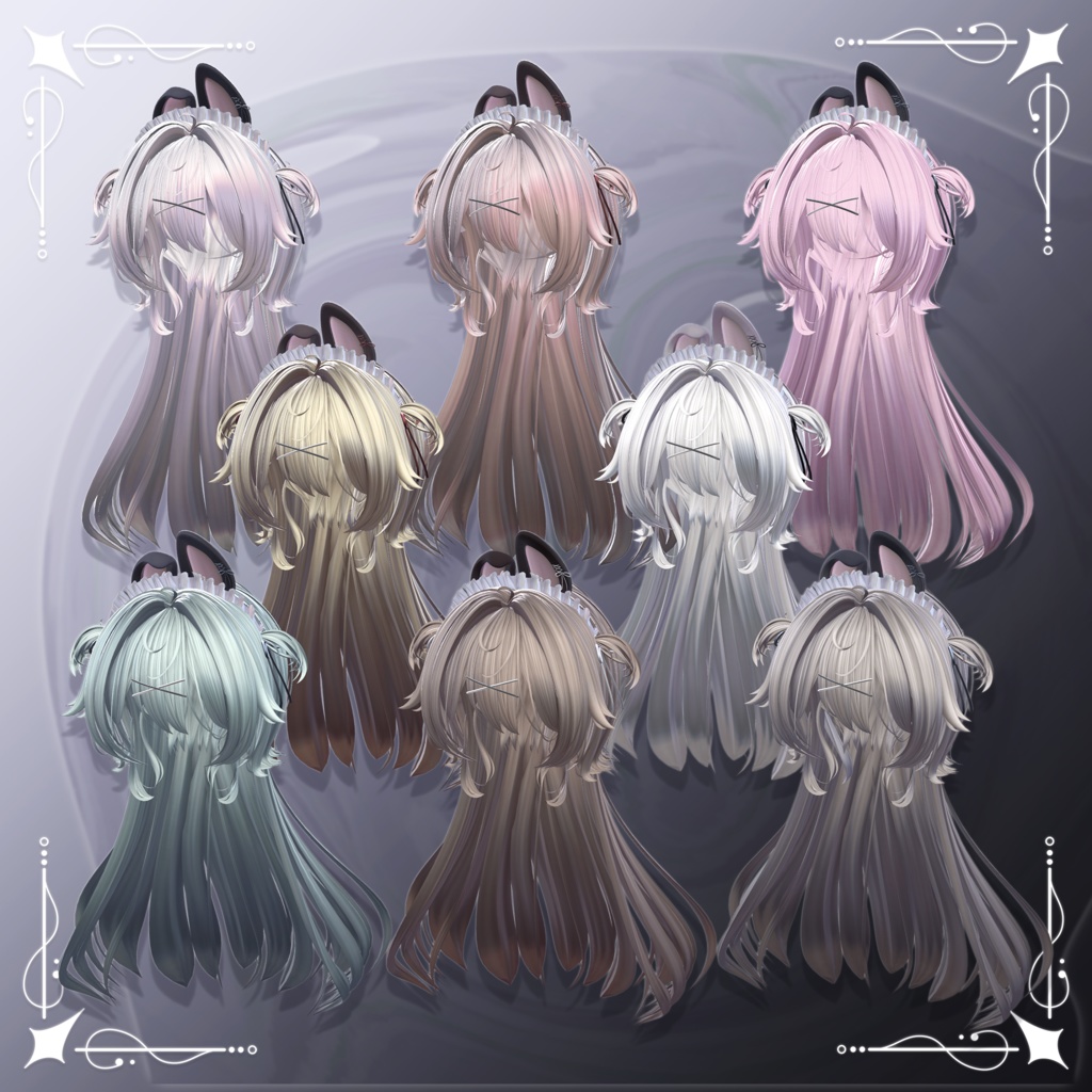 【9アバター対応】Pote Lop ヘアー