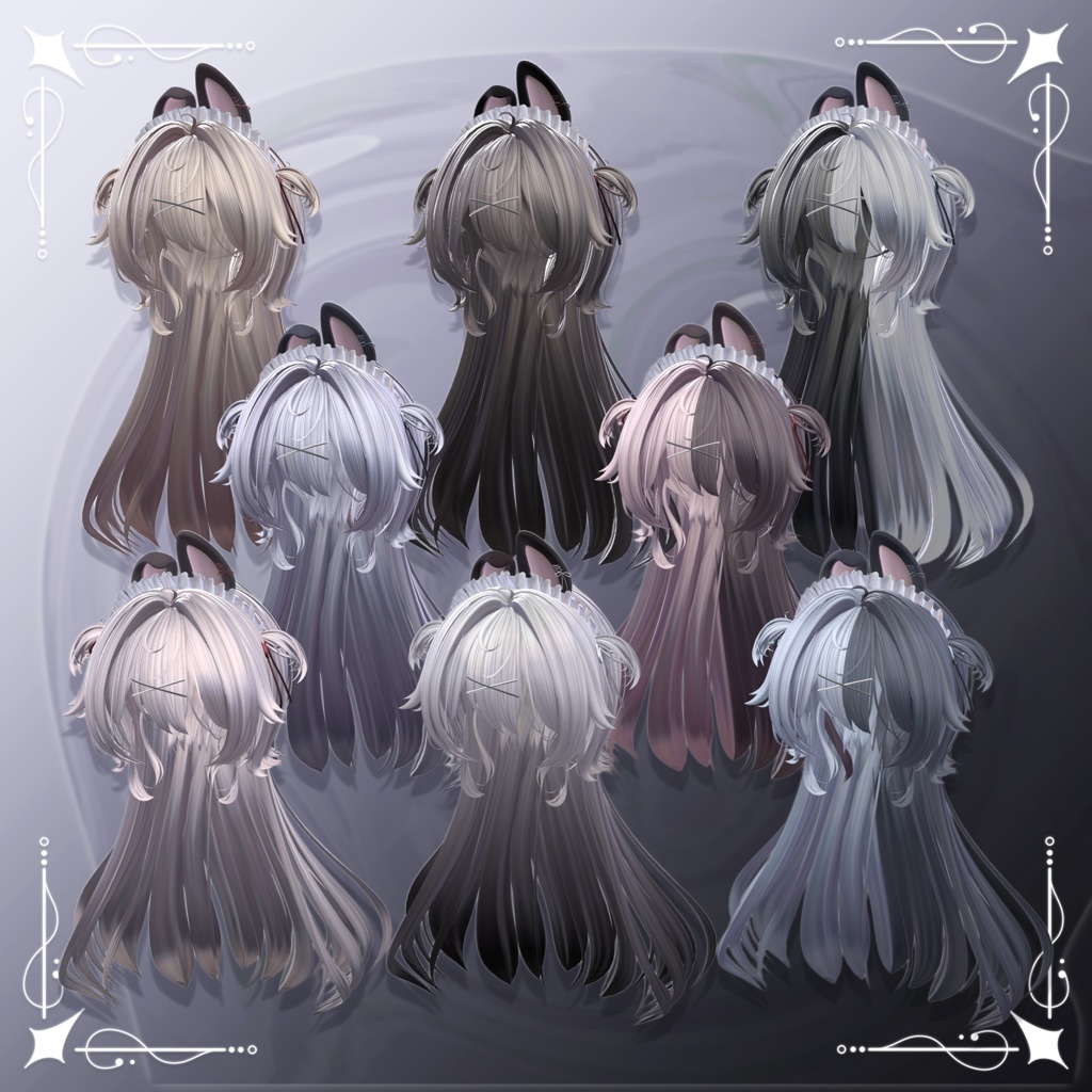 【9アバター対応】Pote Lop ヘアー