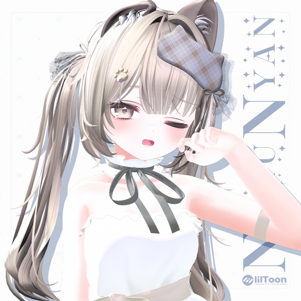 【9アバター対応】ねむねむ にゃんこヘアー《セール中》