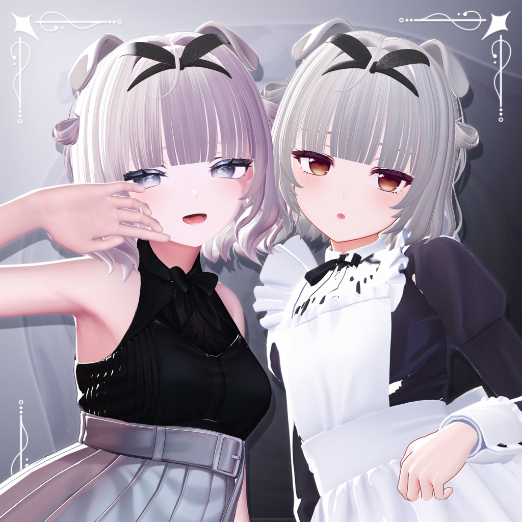 【9アバター対応】Sweet Pups ヘアー