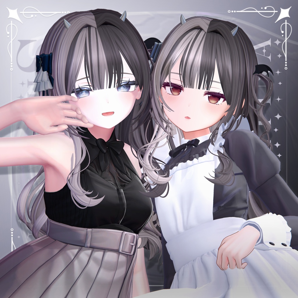 【10アバター対応】Little Devil Hair