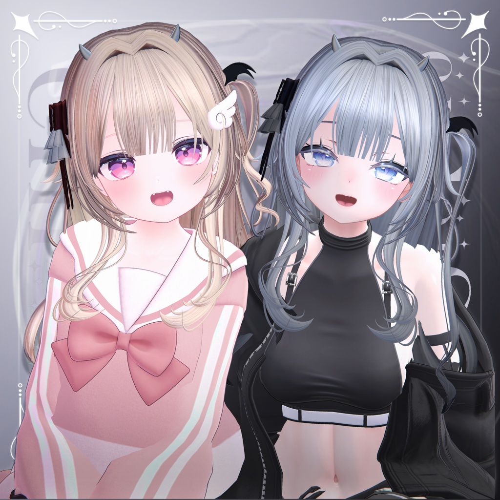 【10アバター対応】Little Devil Hair