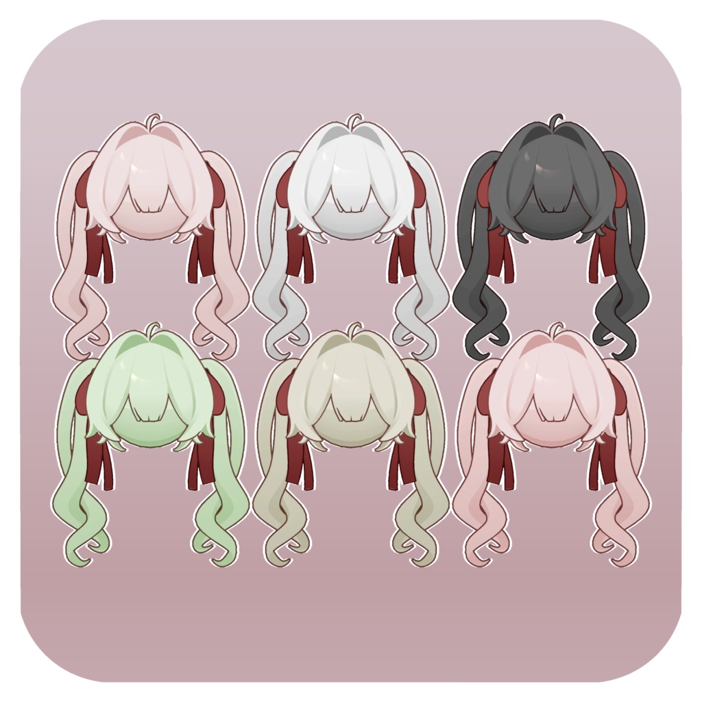 【キプ・ぽち対応】--- Poti Twintail Hair ---