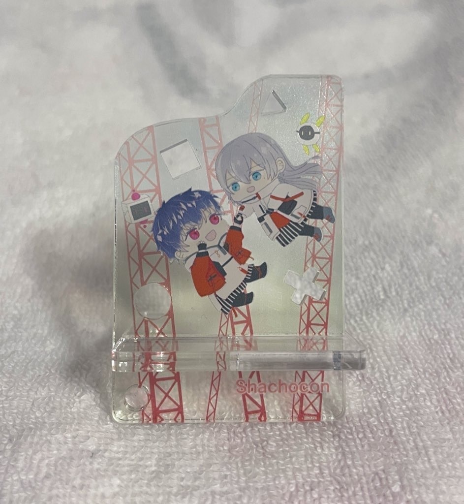シャチョコンアクリルスマホスタンド