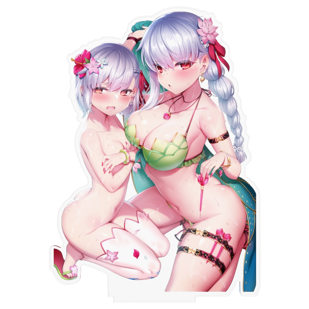 ポロリ水着カーマちゃんたち(背景なし)