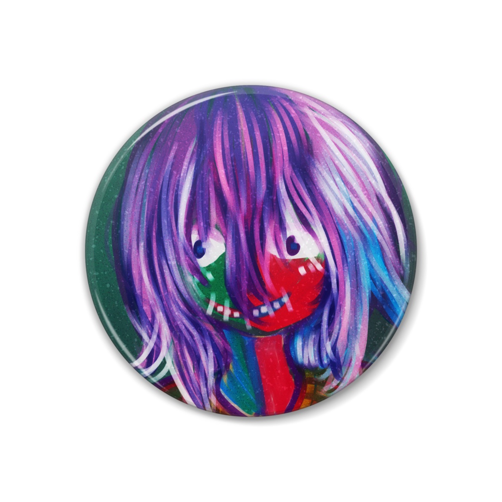 縫い街の女の子缶バッチ