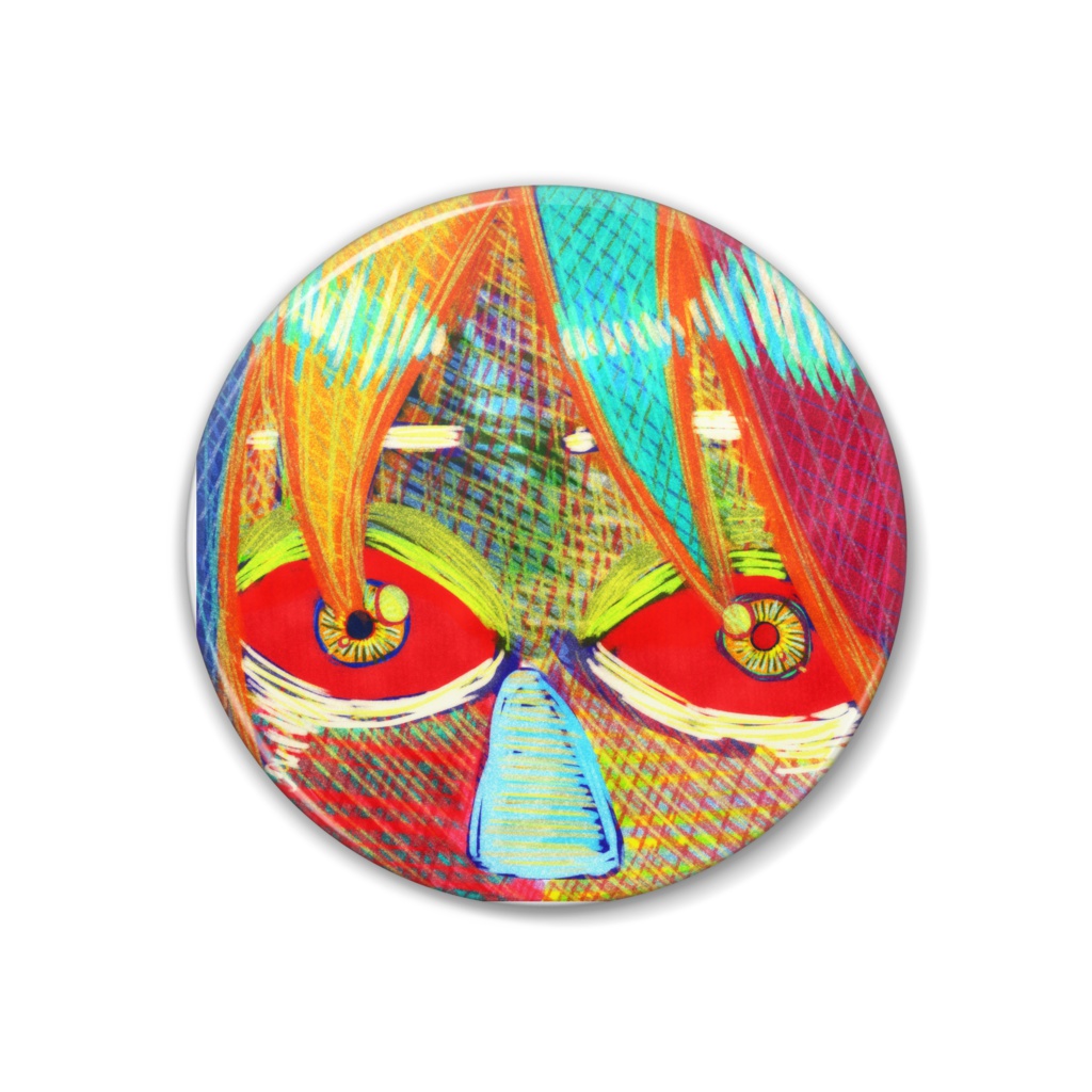 おかおの缶バッチ1