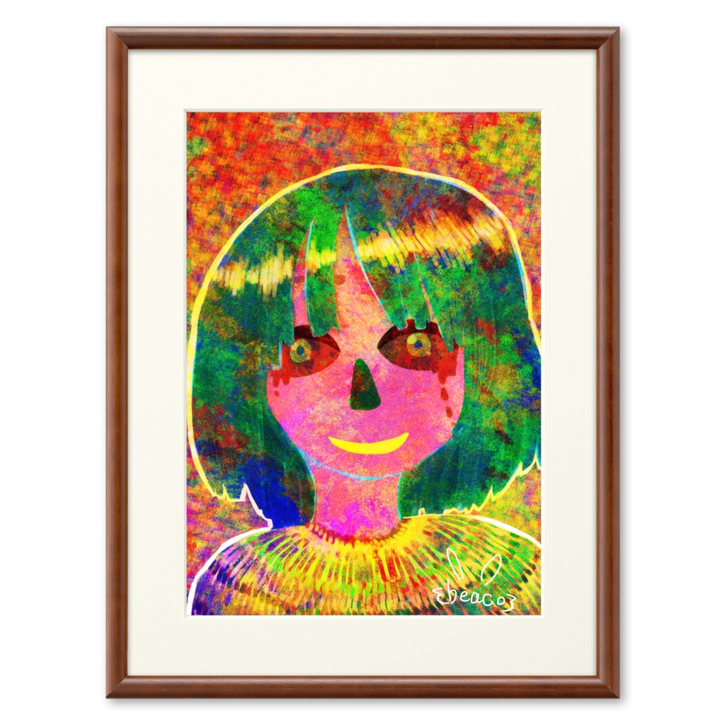 描いたら母親に「呪われている」「可愛そう」と言われた絵の複製画