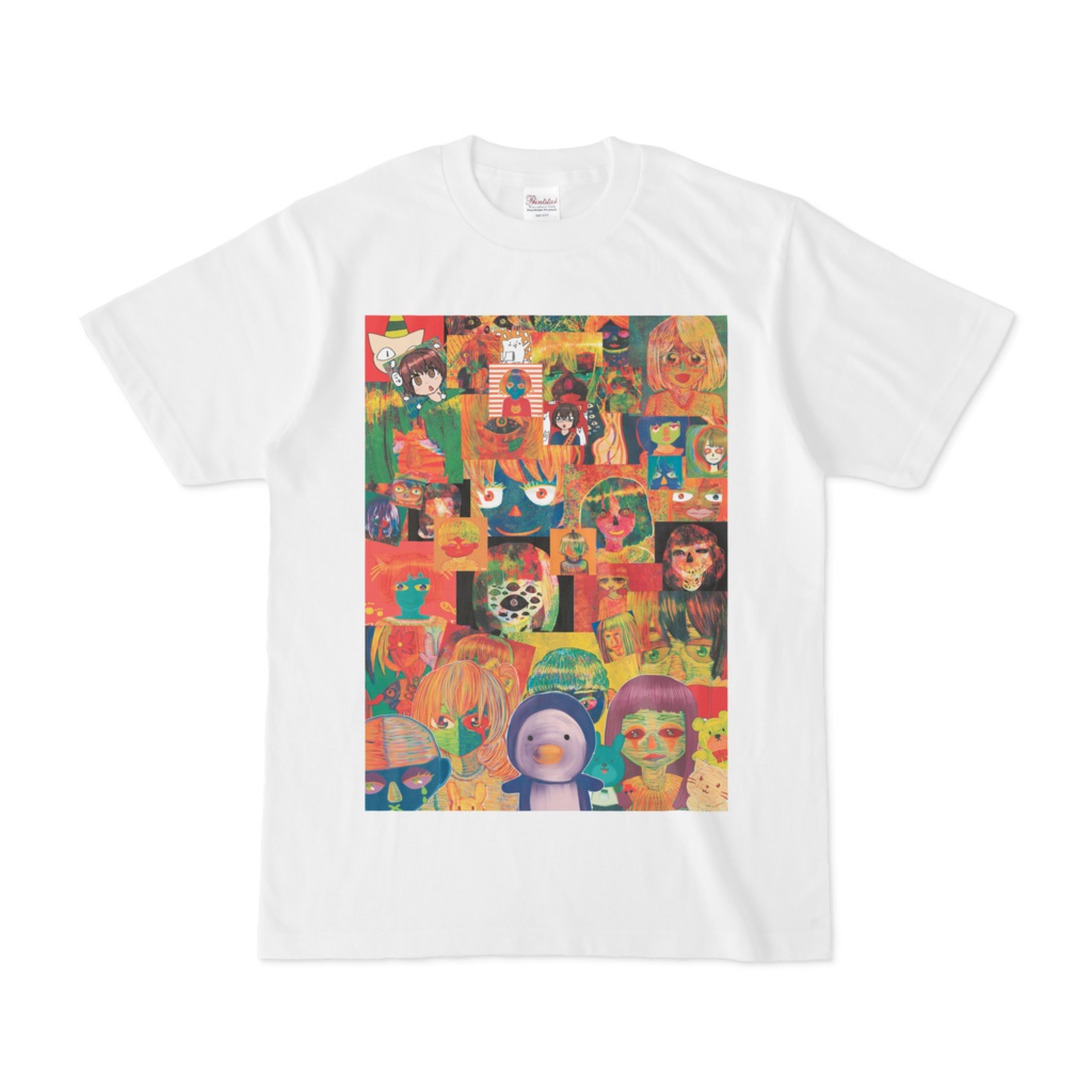 今まで描いた絵をまとめてみたTシャツ。
